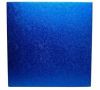 Vision4ever Blue Colour Square Cake Boards Base Drum 12MM Thick Strong Finish Square Strong Boards for Parties, Events and Weddings