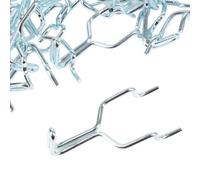 Vision4ever Double Pegboard Wall Hooks Fits Peg Board Shelving Hanger Shelf Pegboard Hook (19/25mm) (15Pcs)