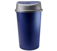 Vision4ever Navy Blue 45L Touch Top Trash Bin - Sleek and Modern Rubbish Bin with Touch-Activated Lid, Ideal for Home and Office Use