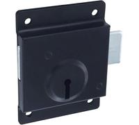 Vision4ever Press Lock Shed & Gate Door Deadlock - 75mm Face Fix Security Lock with Screws & 2 Keys
