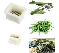 Vision4ever Runner Bean Slicer, Traditional Style Handy Tool String Remover, Bean Slicer with Stainless Steel Kitchen Tool - 5.5cm x 4cm x 3cm