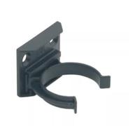 Vision4ever Set of 6 Kitchen Plinth Kick Board Clips & Brackets - 32mm Black Plastic Fixing Screws for Cabinet Support