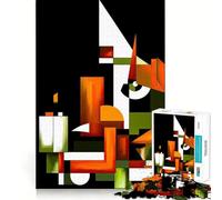 Visionary Geometric Art Jigsaw Puzzles 1000 Pieces Focus Boost Fun Laser Cut for Flawless Fit Bonding Activity for Loved Ones (38x52cm)