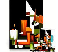 Visionary Geometric Art Jigsaw Puzzles1000 Pieces Recall Skill Fun Professional Grade Cutting Thoughtful Gift for Mind Activity (38x26cm)