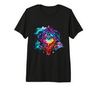 Visionary Tree Psychedelic Art Top with Third Eye Imagery Premium T-Shirt