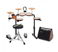 VISIONDRUM Compact Mesh Electronic Drum Kit Amp Pack Orange
