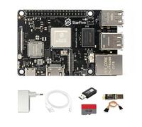 VisionFive 2 Lite RISC-V Single-Board Computer, StarFive JH-7110S SoC 2/4/8GB LPDDR4 WiFi6 BT5.4 HDMI2.0 Gigabit Ethernet, for Education, IIoT, Smart Home, 85 x 56 mm Compact (TF Card Kit, 2+0GB)