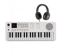 VISIONKEY-1 37 Key Portable Mini Keyboard with Headphones, White