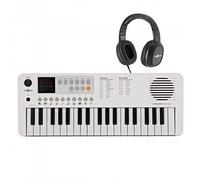 VISIONKEY-1 37 Key Portable Mini Keyboard with Headphones White