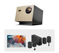 VisionMaster Pro+150'' Fixed Frame Projector Screen+ThunderBeat 4.1.2