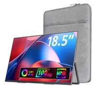 VisionOwl Large Portable Monitor-18.5 Inch Computer Gaming Display 100Hz 120% sRGB FHD 1080P USB-C HDMI IPS Screen for Laptop MacBook Surface PC PS4/PS5 Xbox with Kickstand VESA Mountable Speakers