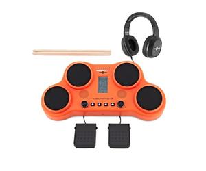 VISIONPAD-6 Tabletop Electronic Drum Kit 4 Pads, 2 Pedals and Drumsticks