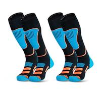 visionreast 2 Pairs Merino Wool Thermal Ski Socks Men & Women Knee High Outdoor Walking Socks Breathable Compression Socks for Cold Weather, Hiking, Snowboarding