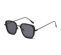 Visions India Kabir Singh Luxury Square Sunglasses UV400 Design Unisex, Black, One Size