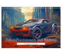 Visions of the future on wheels - dystopian vehicles UK-Version (Wall Calendar 2026 DIN A4 Landscape), CALVENDO 12 Month Wall Calendar