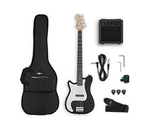VISIONSTRING Left Handed Electric Bass Guitar & Amp Kit for Adults Beginners Full Size Bass Guitars