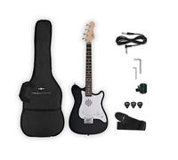 VISIONSTRING Mini Electric Guitar with In-Built Speaker, Black