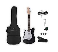 VISIONSTRING Mini Left-Handed Electric Guitar with In-Built Speaker Black