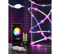 VisionSync LED String Lights 36FT, 100 Twinkle Lights RGB Color Changing Waterproof Fairy Lights,Music Sync,USB Powered, Remote and APP Controlled,Smart Lighting String Decoration for Indoor Outdoor