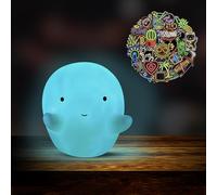 VisionThread Ghost Night Light + 80 Plus Neon Stickers | Kids Bedside Lamp | Battery Operated and Portable | Room Decor and Nursery | Cute Kawaii Gift for Boys Girls Children | Sensory Light…