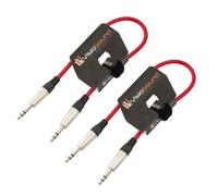 VisioSound 2 x 6.35mm 1/4" Stereo TRS Jack Lead/Balanced Signal Audio