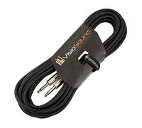 VisioSound 6.35mm 1/4" Jack to 1/4" Jack PA Speaker Cable/Guitar Amp Head/Cab Lead 10m