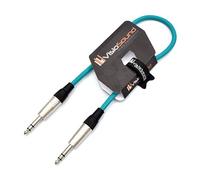 VisioSound 6.35mm 1/4" Stereo TRS Jack to TRS Jack Lead/Balanced Signal Audio Patch Cable (0.5m, Green)