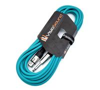VisioSound Female XLR to 6.35mm 1/4" Mono Jack Lead/Microphone/Signal Cable / 6 Colours 6m Green