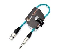 VisioSound Female XLR to 6.35mm Stereo TRS Jack Lead/Balanced Signal/Audio Patch Cable 0.5m Green