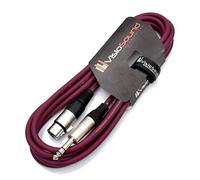 VisioSound Female XLR to 6.35mm Stereo TRS Jack Lead/Balanced Signal/Audio Patch Cable