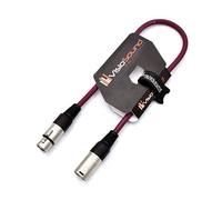 VisioSound Male to Female XLR Mic Lead/Balanced Microphone/Mic Patch Cable / 7 Colours (0.5m, Purple)