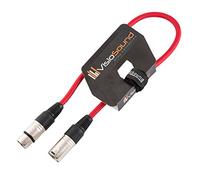 VisioSound Male to Female XLR Mic Lead/Balanced Microphone/Mic Patch Cable / 7 Colours 0.5m Red