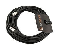 VisioSound Male to Female XLR Mic Lead/Balanced Microphone/Mic Patch Cable / 7 Colours 15m Black