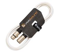 VisioSound Male to Female XLR Mic Lead/Balanced Microphone/Mic Patch Cable / 7 Colours 2m White