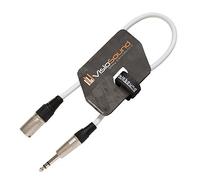VisioSound Male XLR to 6.35mm Stereo TRS Jack Lead/Balanced Signal/Audio Speaker Cable 0.5m White