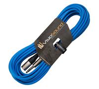 VisioSound Male XLR to 6.35mm Stereo TRS Jack Lead/Balanced Signal/Audio Speaker Cable 10m Blue