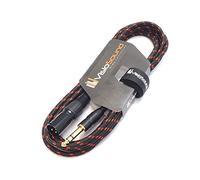 VisioSound Male XLR to 6.35mm Stereo TRS Jack Lead/Balanced Signal/Audio Speaker Cable (3m, Black/Red)