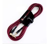 VisioSound Premium Guitar Bass Lead 6.35mm 1/4" Angled Jack/Pro Noiseless Instrument Cable (Purple, 6m)