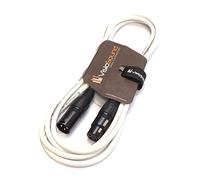 VisioSound Premium Microphone Lead Male XLR to Female XLR/Pro Noiseless Balanced Cable (3m, White)