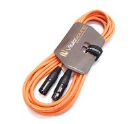 VisioSound Premium Microphone Lead Male XLR to Female XLR/Pro Noiseless Balanced Cable (6m, Orange)
