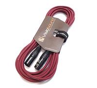 VisioSound Premium Microphone Lead Male XLR to Female XLR/Pro Noiseless Balanced Cable (6m, Purple)