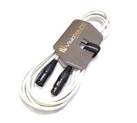 VisioSound Premium Microphone Lead Male XLR to Female XLR/Pro Noiseless Balanced Cable (6m, White)