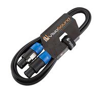 VisioSound Rean/Neutrik Licensed Male Locking Speakon to Speakon Lead/Speaker PA/Amp Cable 2m