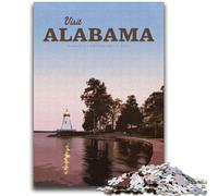 Visit Alabama Jigsaw Puzzles for Adults,for Educational Game Challenge Toy for Is Ideal As A Gift for The Whole Family (70X100cm)