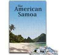 Visit American Samoa Jigsaw Puzzles for Teenagers 1000 Jigsaws, for Age 14+ Fun Games Fun Activities at Home, Birthday Gifts, Travel Gifts 1000pcs (50x75cm)