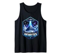 Visit Antarctica UFO Alien Mystery SciFi Conspiracy Believer Tank Top