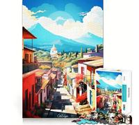Visit Antigua Jigsaw Puzzles 1000 Mental Focus Game No Gap Tight Fitting Design Interactive Brain Challenge for Home (50x75cm)