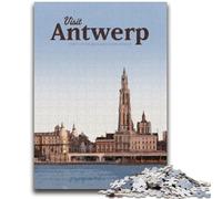 Visit Antwerp Jigsaw Puzzles for Adults 1000 Jigsaws, Family Entertainment Toys Is Ideal As A Gift for The Whole Family 1000pcs (26x38cm)