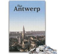 Visit Antwerp Jigsaw Puzzles for Adults 1000 Piece Puzzle, Decompressing Intellectual Educational Toy Educational Game for Birthday, Chrismas 2000pcs (70x100cm)