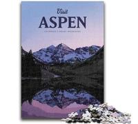 Visit Aspen Puzzles for Adults 1000 Pieces, Educational Stress Relief Toy for Is Ideal As A Gift for The Whole Family 1000pcs (26x38cm)